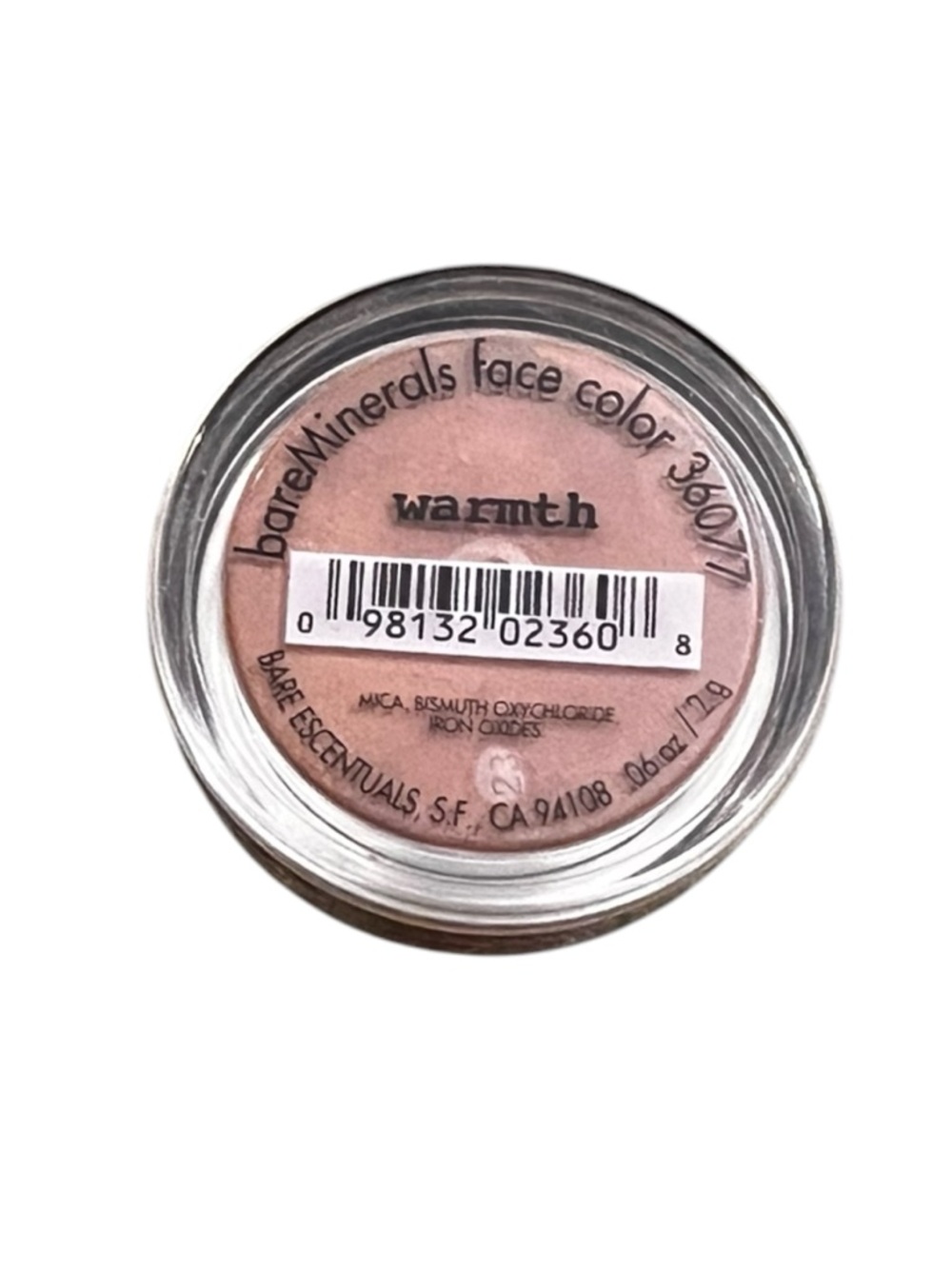 BARE MINERALS Face Color Bronzer - 36077 WARMTH .06 oz